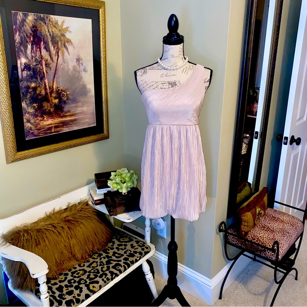 Forever 21 one shoulder mini bubble dress